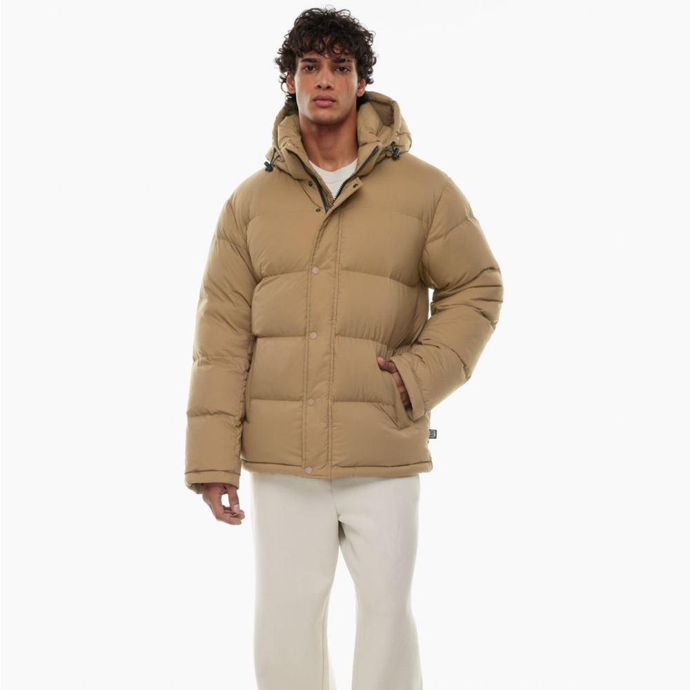 Aritzia super puff light brown men’s jacket